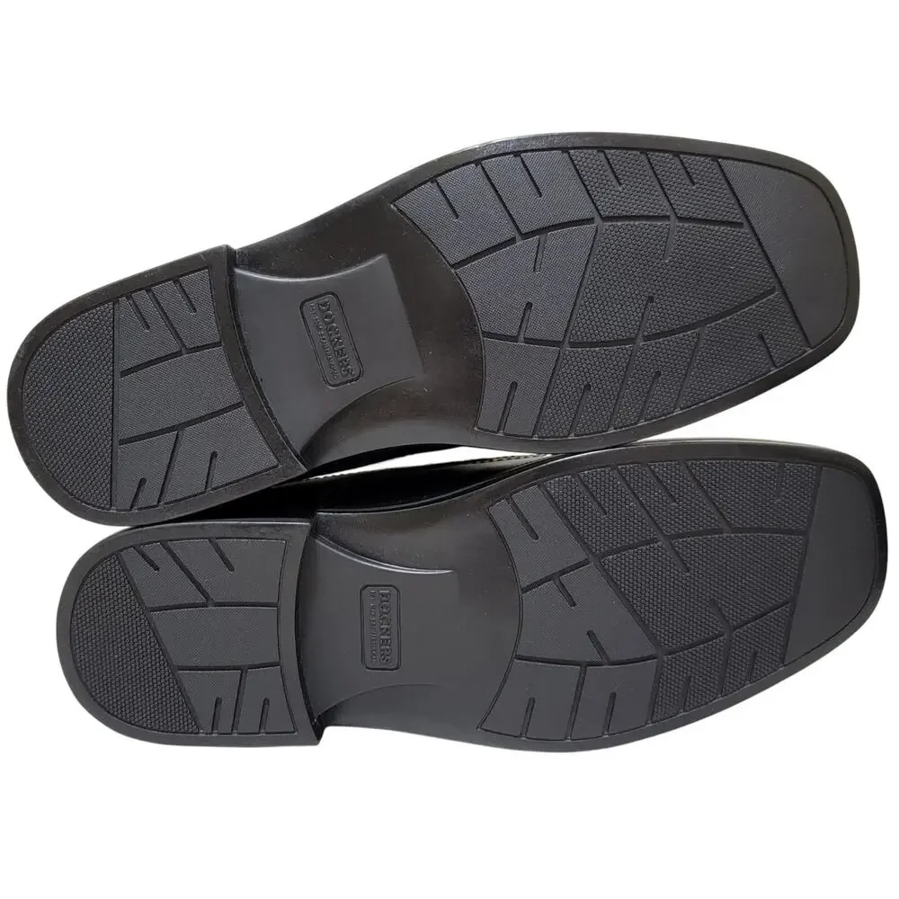Dockers Men Edson Square Bicycle Toe Slip On Loafers Size US 8W Black